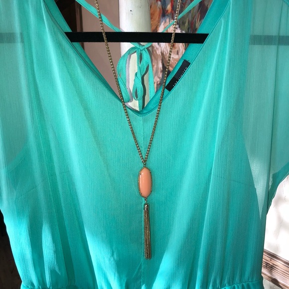 🌺 2 for $23 🌺 Pretty turquoise dress 👗👗 - Picture 3 of 6